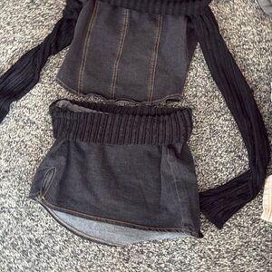 This is a fashion Nova two piece skirt set